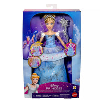 doll with blue dress in packaging 