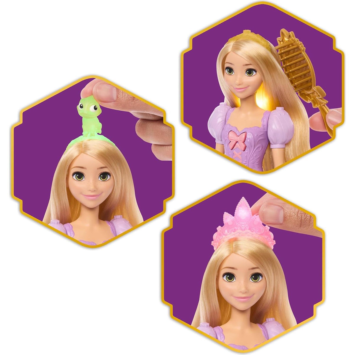 disney princess rapunzel doll with hair accessories 