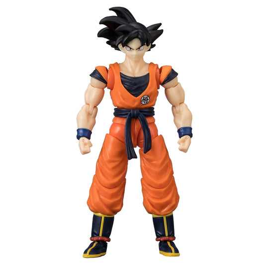 action figure in orange gi 