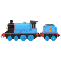 blue and red train engine on white background