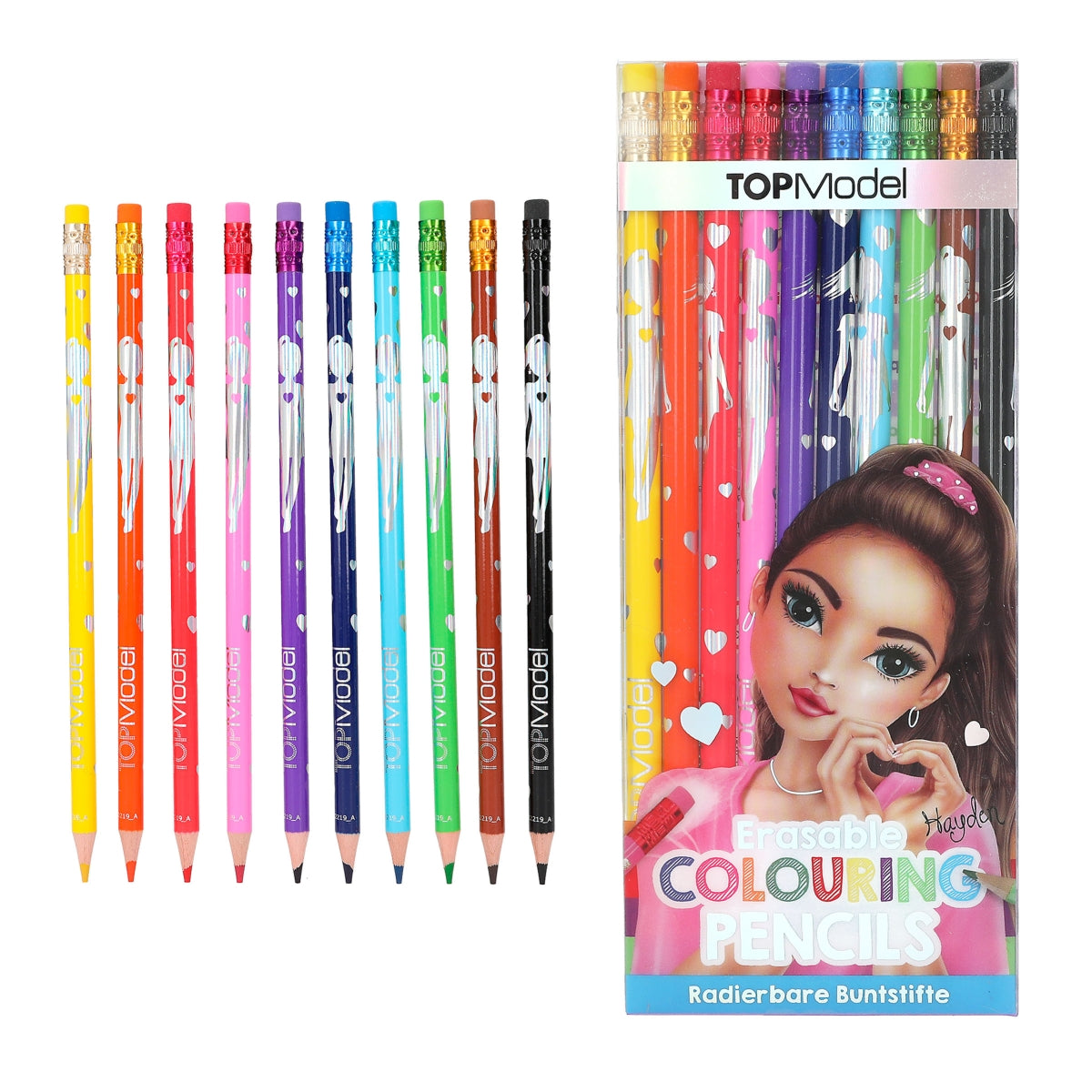 top model erasable colouring pencils in assorted colours 