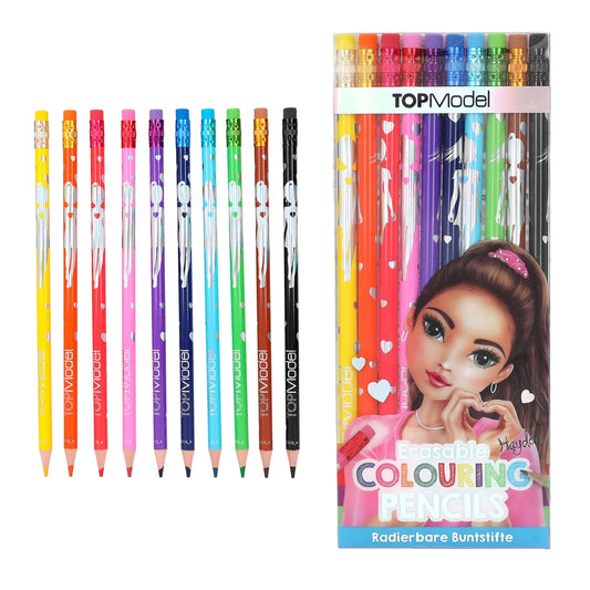 top model erasable colouring pencils in assorted colours 