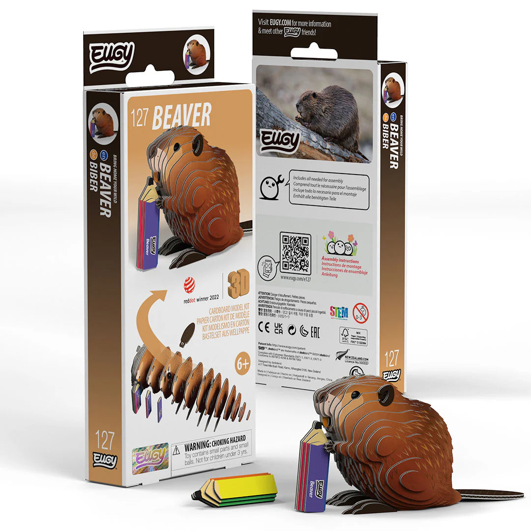eugy beaver and packaging 