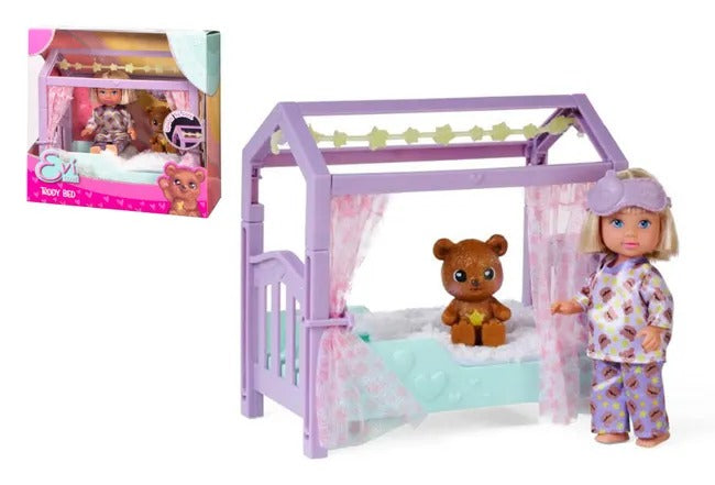 eveie love bed time doll playset 