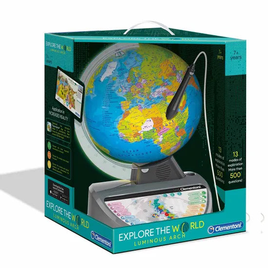 interactive globe in packaging 