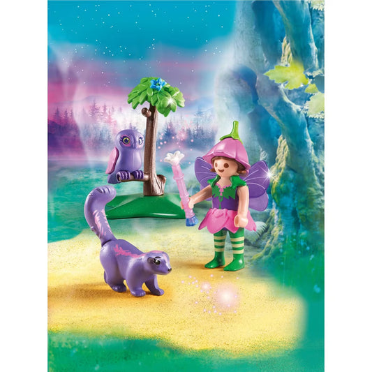 fairy girl with animal friends playset