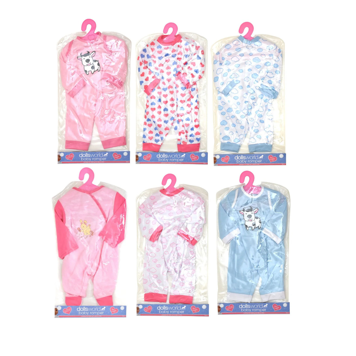 assorted dolls rompers