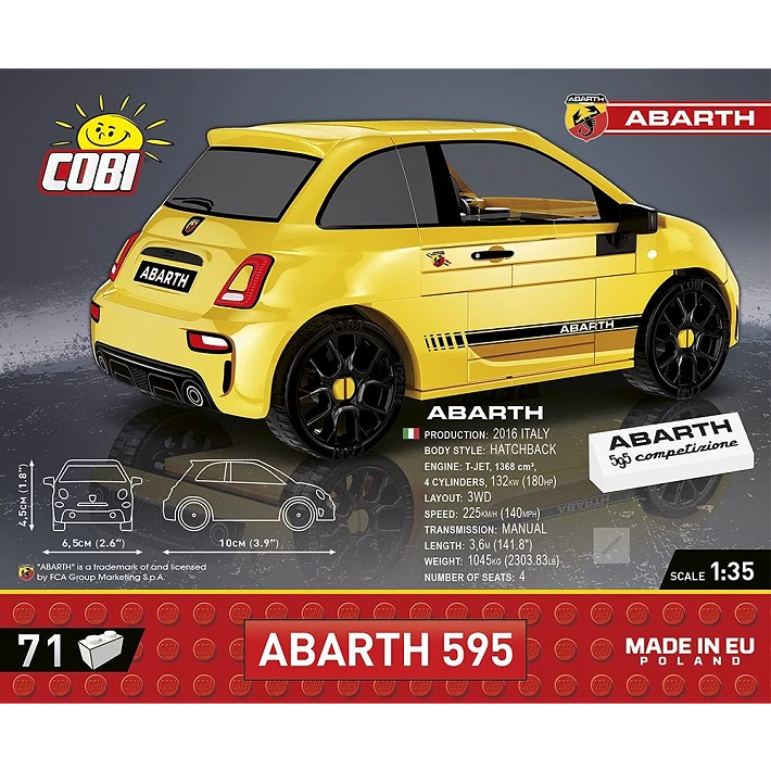 yellow model car building set