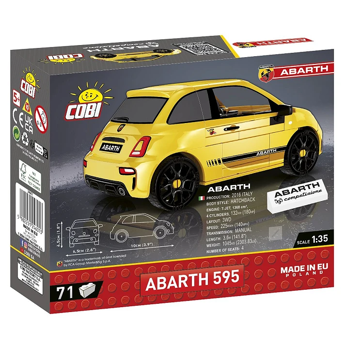 yellow model car building set