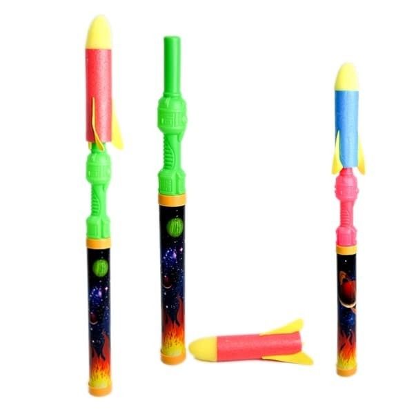 assorted colours of foam rocket shooter 