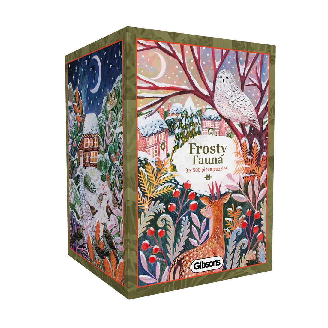 Frosty fauna jigsaw puzzle box