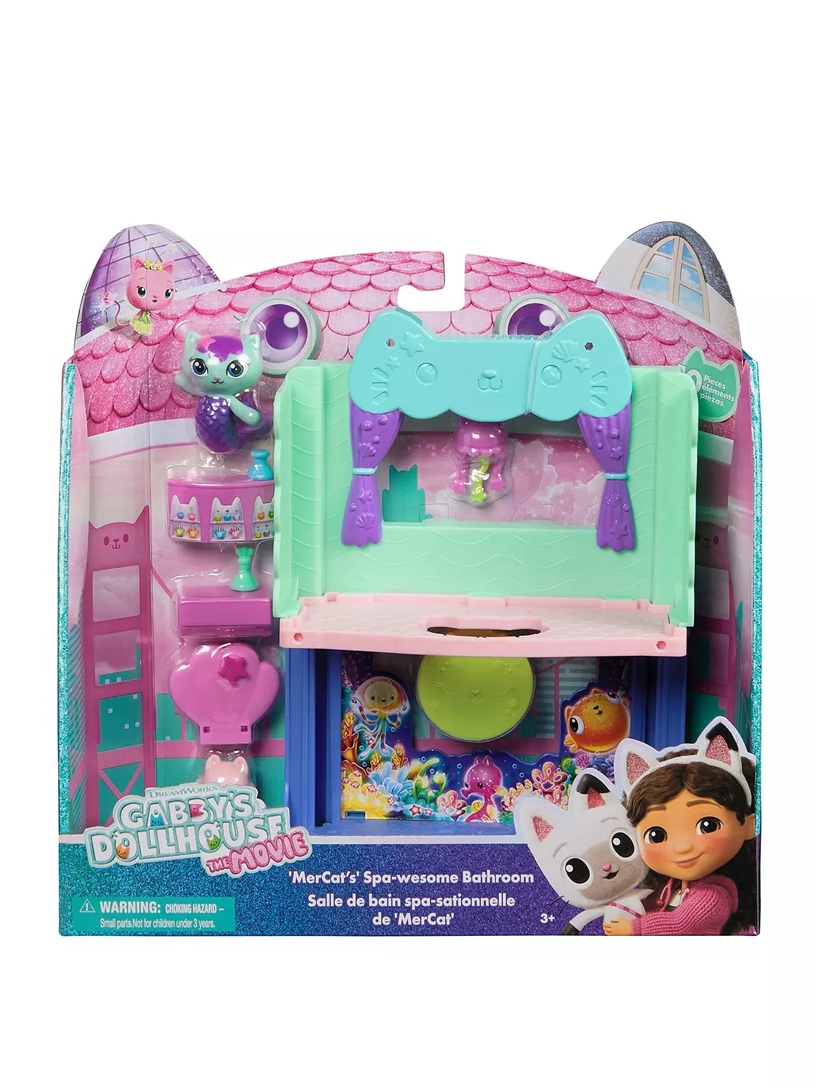 gabby's dollhouse bathroom playset