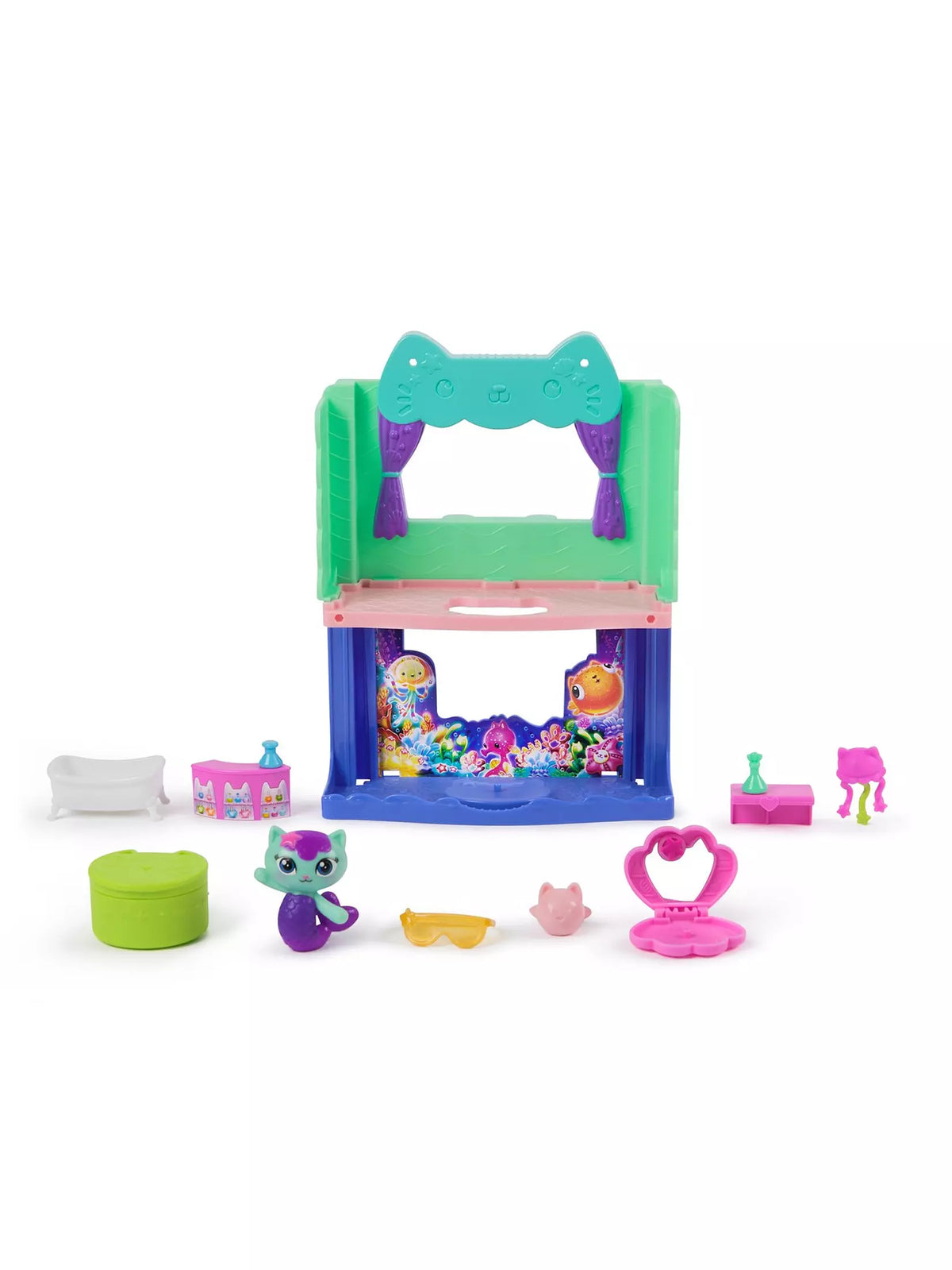 gabby's dollhouse bathroom playset
