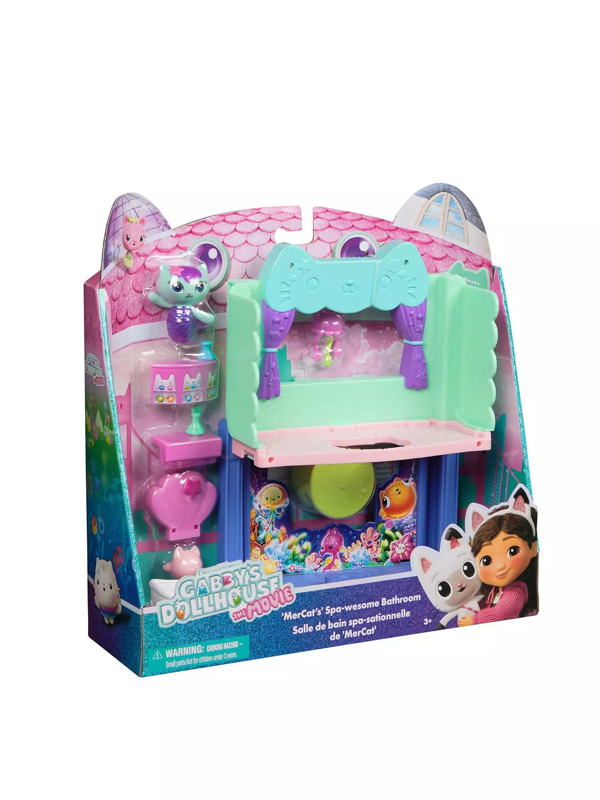 gabby's dollhouse bathroom playset