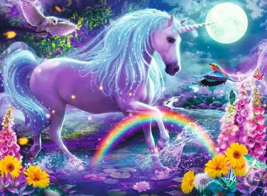 glitter unicorn jigsaw puzzle