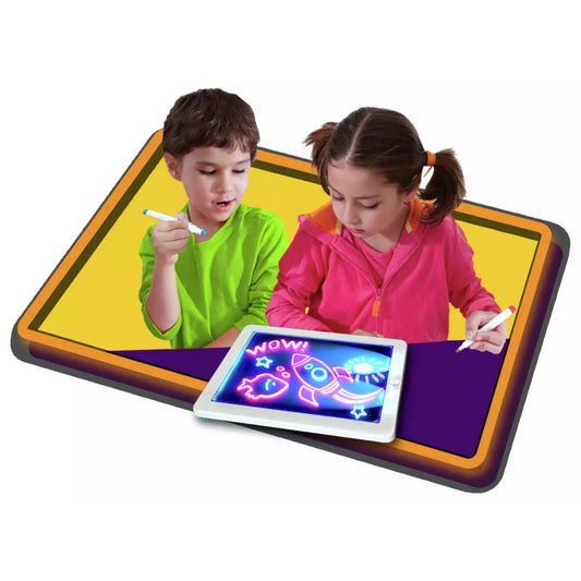 children playing with glowpad 