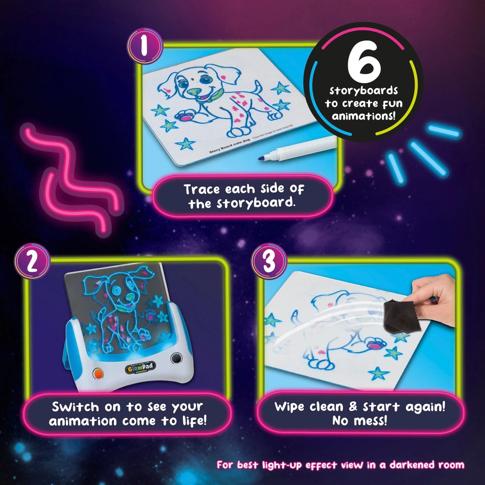 glowpad animation steps 