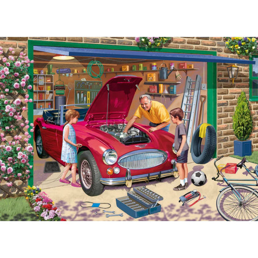 grandads garage 500xl finished puzzle 