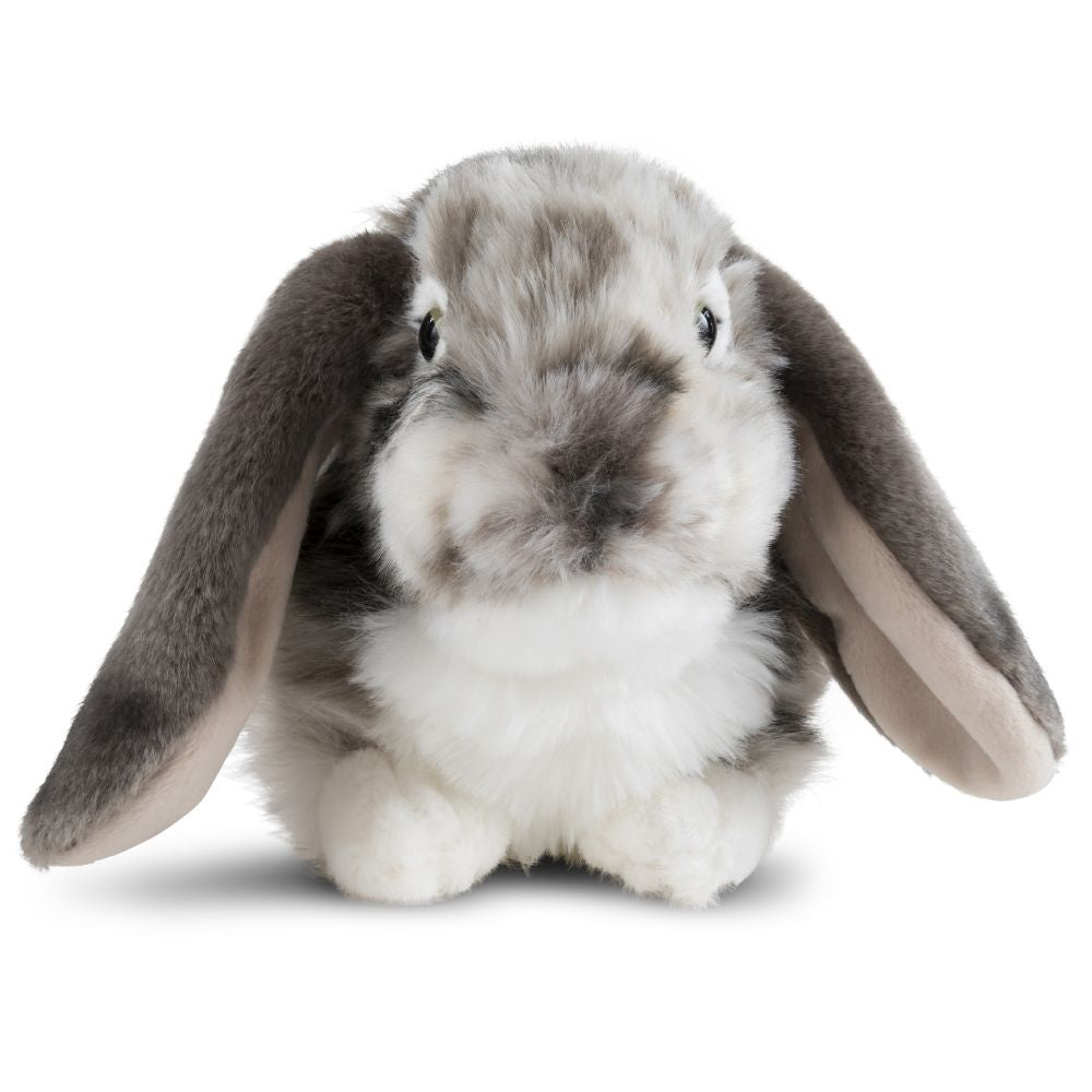 grey plush rabbit 