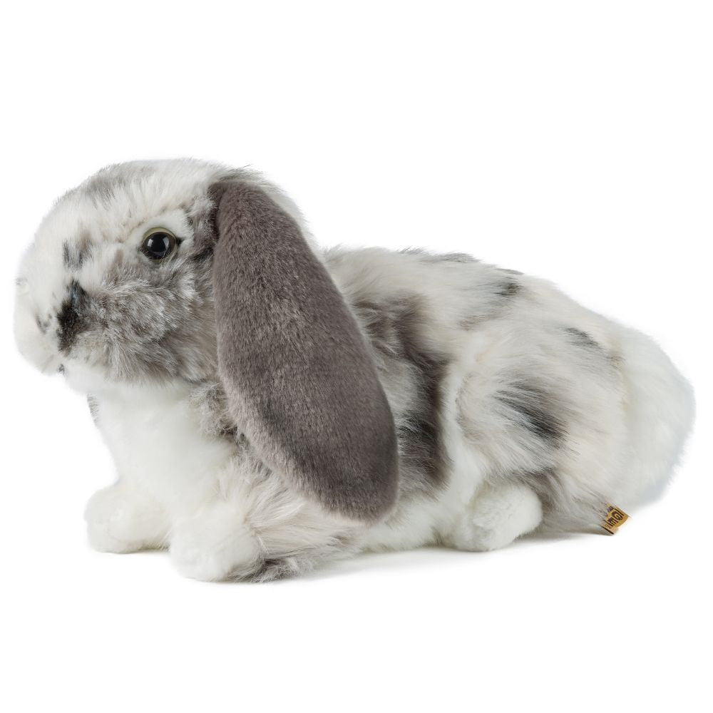grey plush rabbit 