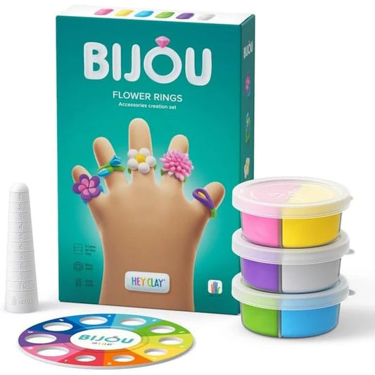 clay flower ring making set contens