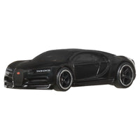 black model car on white background