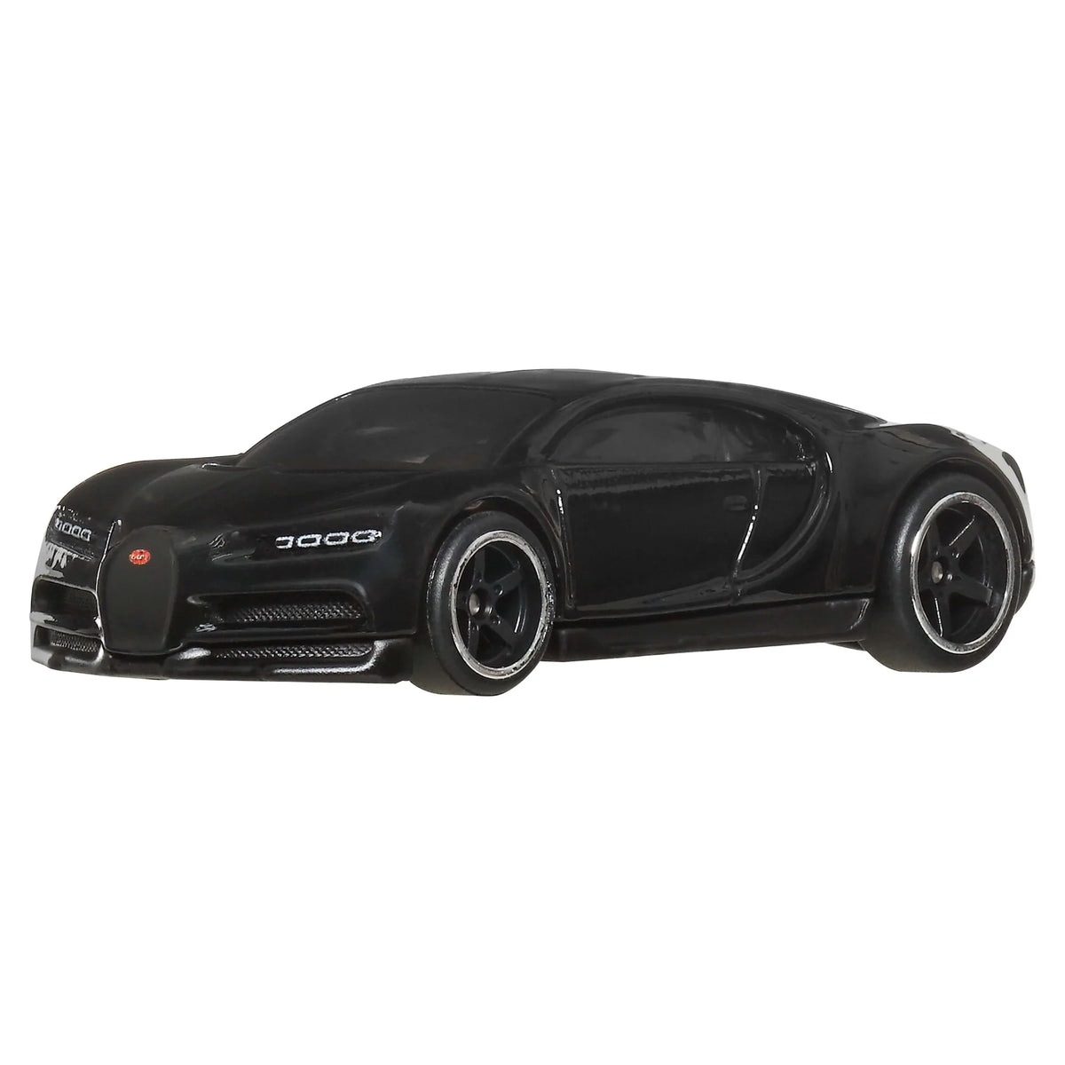 black model car on white background