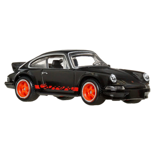 black and red model car on white background 