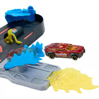 close up of hot wheels super fire station 