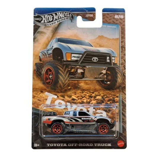 silver model off roading truck 