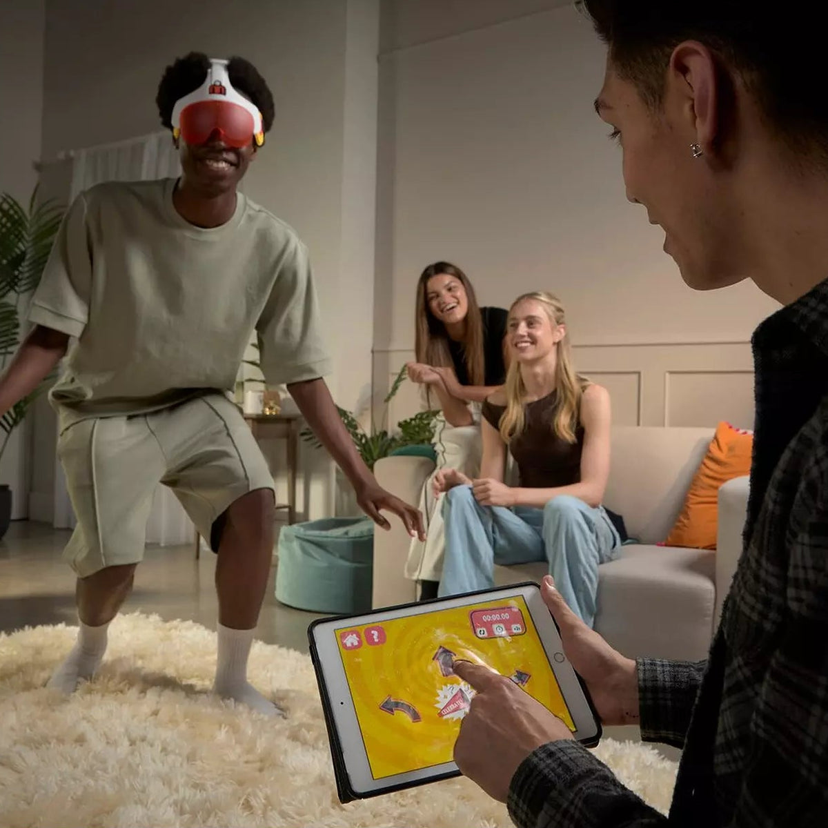 people playing human controller game 