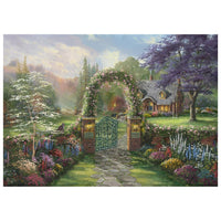 Hummingbird Cottage finished puzzle 