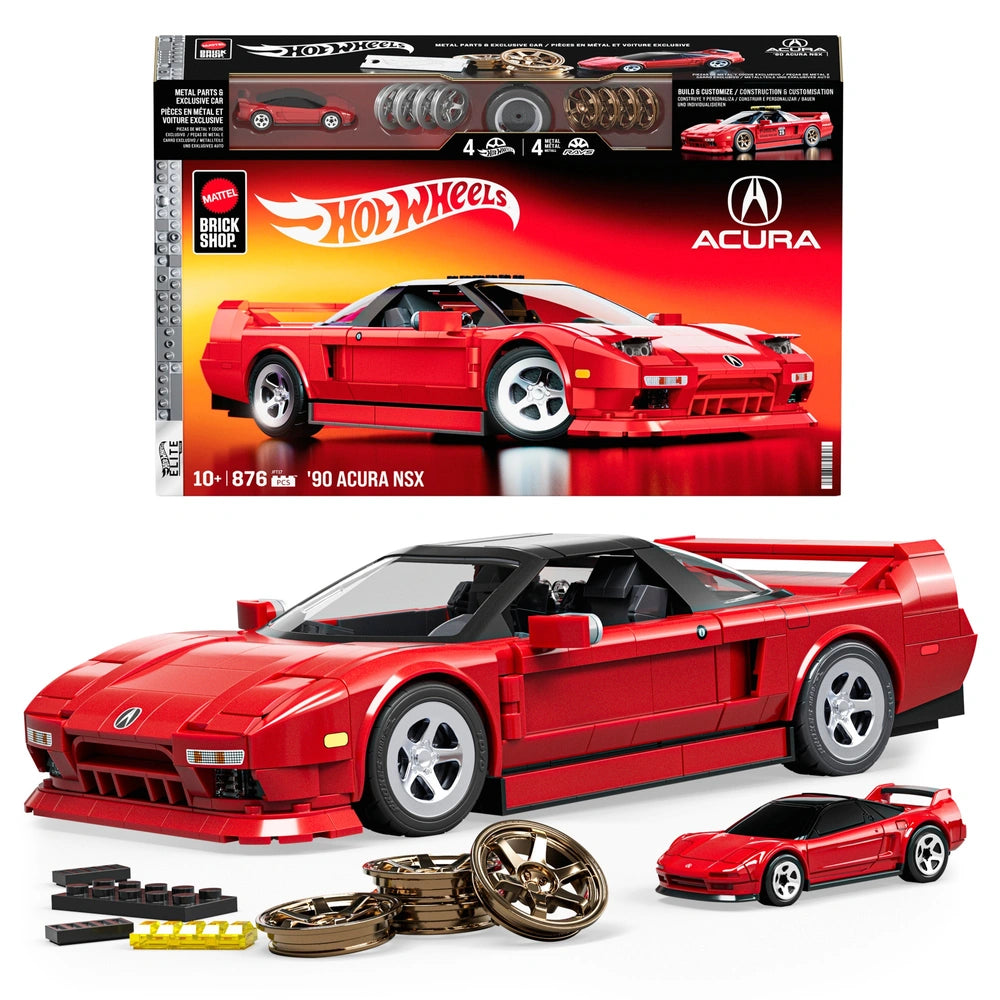 red model car building kit 