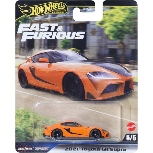 Hot Wheels orange model car in packaging 