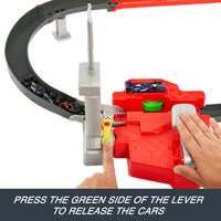 release cars of racing track set  