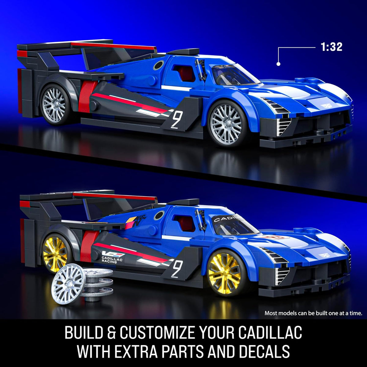 blue car building set 