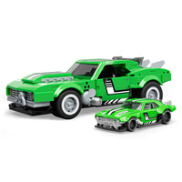green model car building kit 