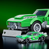 green model car building kit 