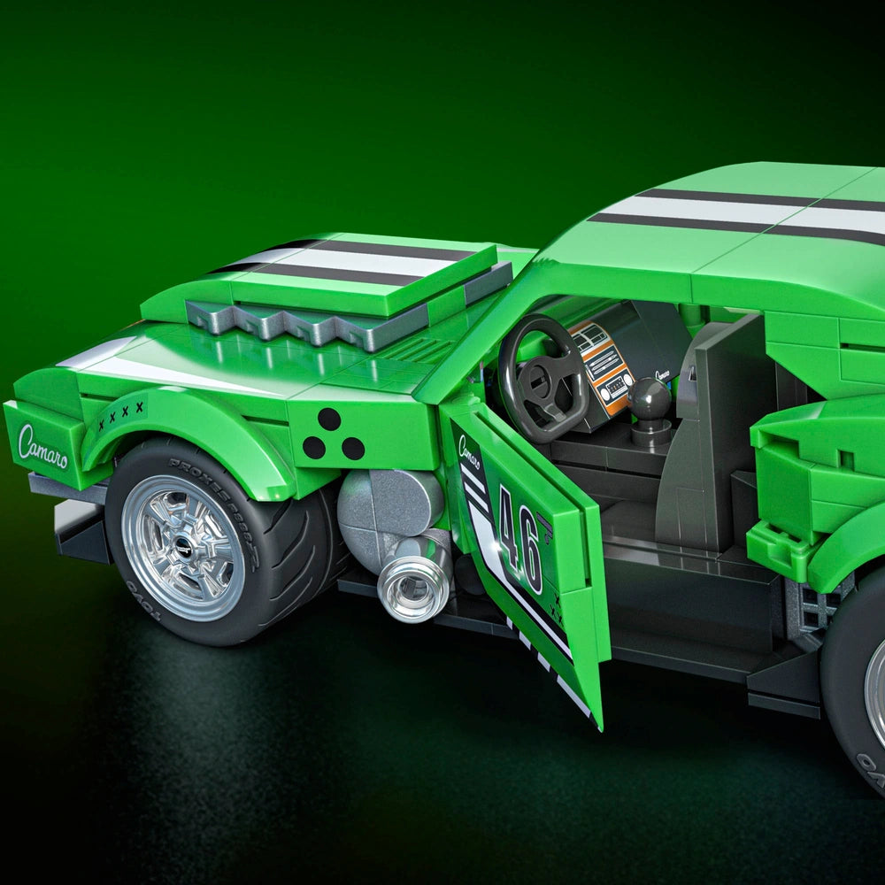 green model car building kit 