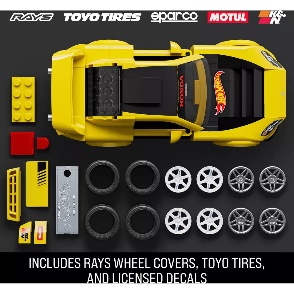 contents of hot wheels honda building kit