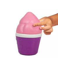 hand holding top of icy doll case 