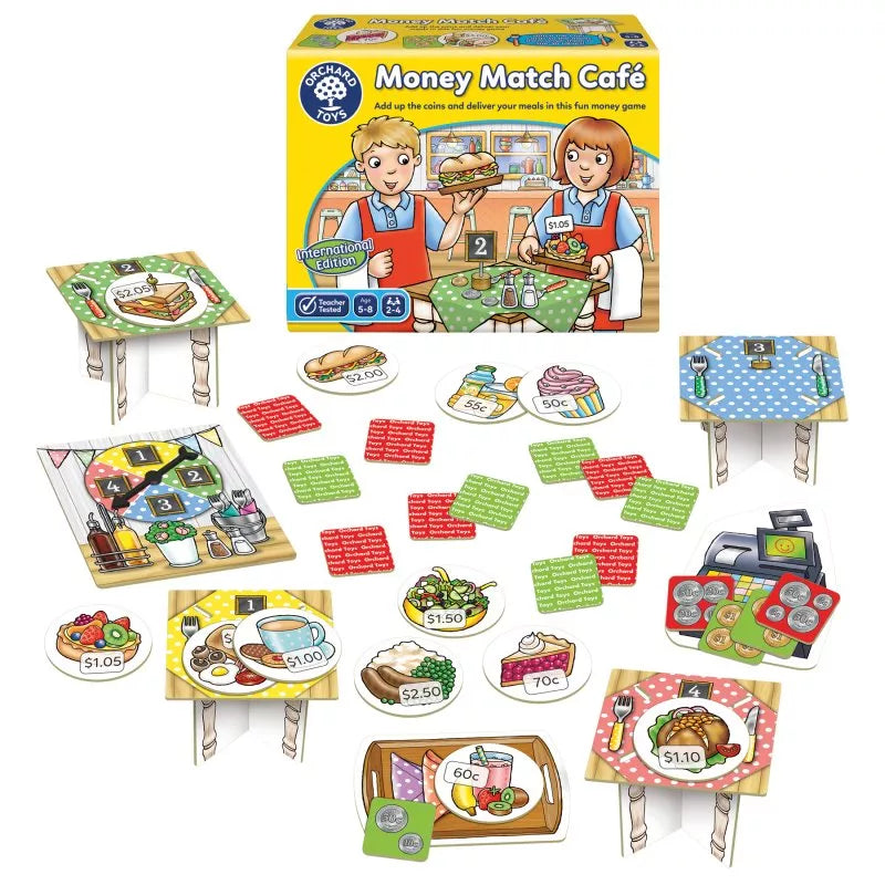 international money match cafe game contents