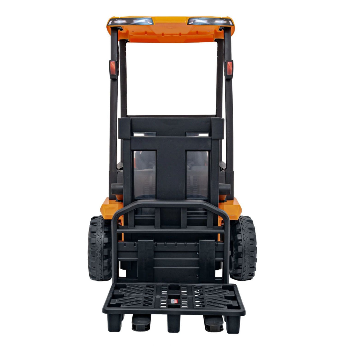 back of toy forklift 