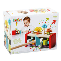 packaging for jumping clowns wooden game 