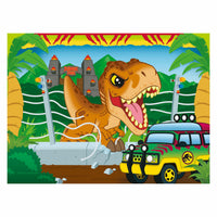orange and green dinosaur puzzle 