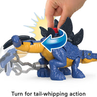 tail whipping action of dinosaur 