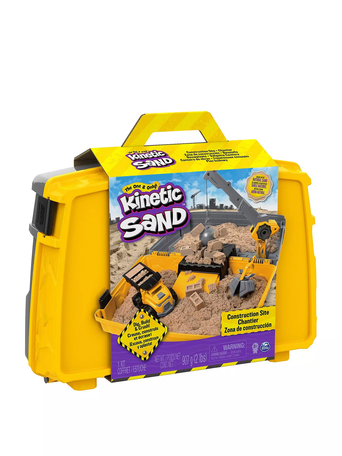 kinetic sand construction box 