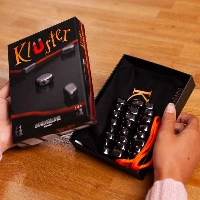 kluster game box opened 