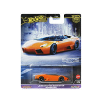 orange hot wheels car in packaging