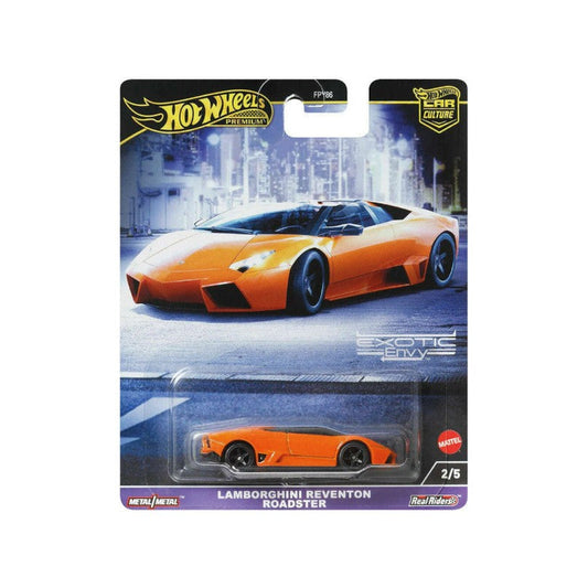 orange hot wheels car in packaging